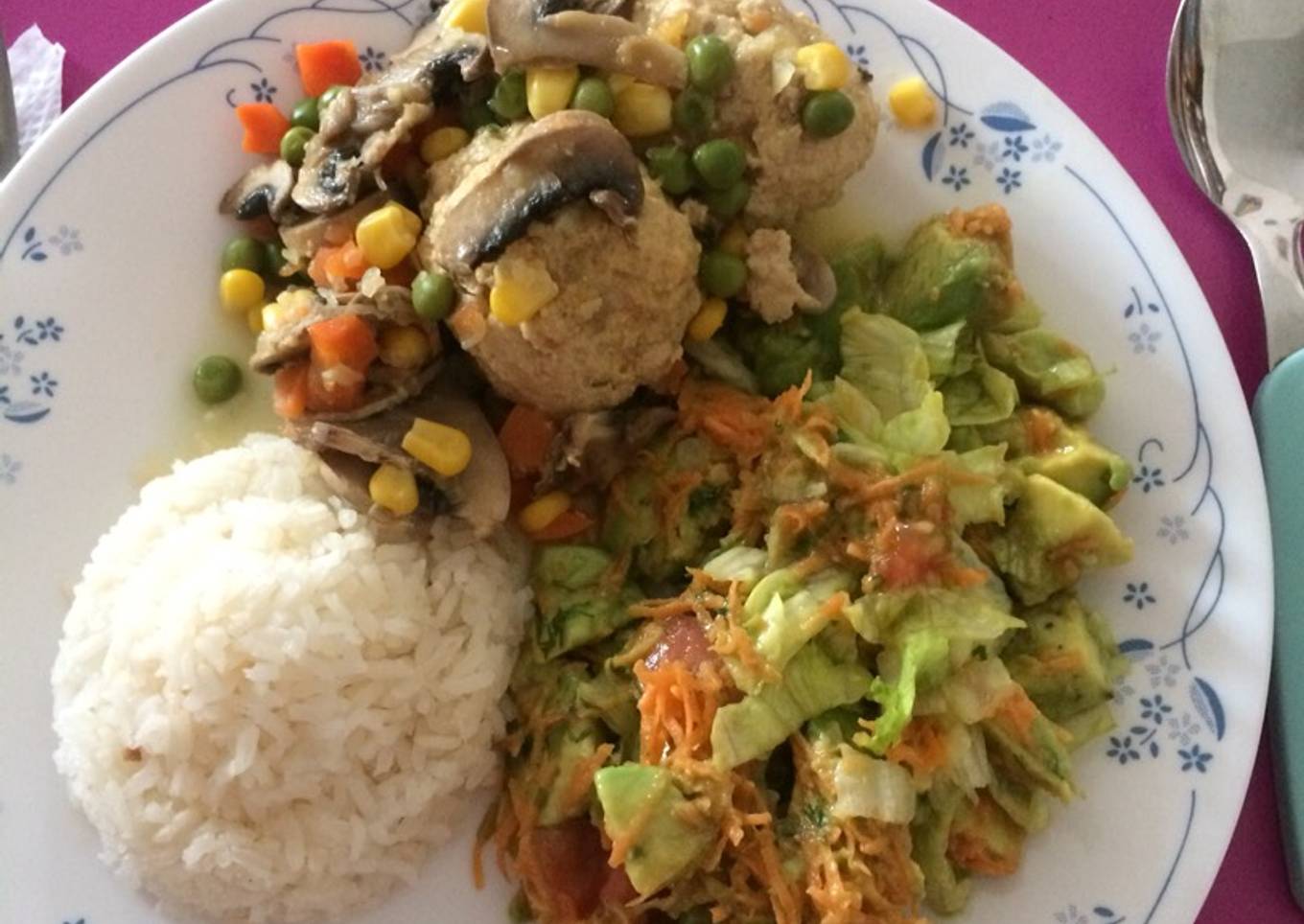 Albóndigas con verdura