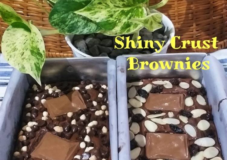 Shiny Crust Brownies (brownies panggang)