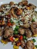 ÑOQUIS😋INTEGRALES, Con Vegetales🥗al Ajillo...!
