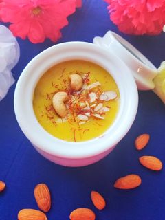 केशर बदाम खीर (keshar badam kheer recipe in marathi) रेसिपी चे मुख्य फोटो