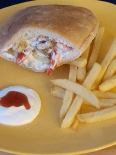 Gyros pitában gluténmentesen recept fotója