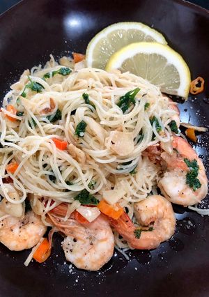Foto resep Aglio Olio Shrimp 🍤