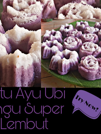 Langkah Mudah untuk Membuat PUTU AYU UBI UNGU SUPER LEMBUT,,,, Rumahan