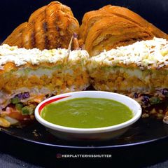 A picture of Masala Grilled Sandwich.