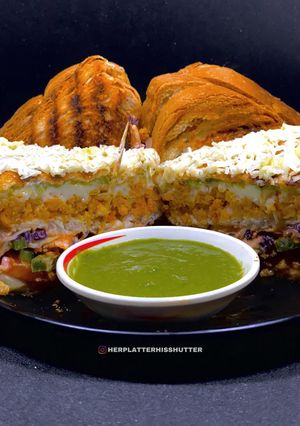A picture of Masala Grilled Sandwich.