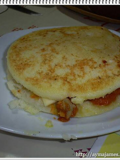 Una foto de Arepa
