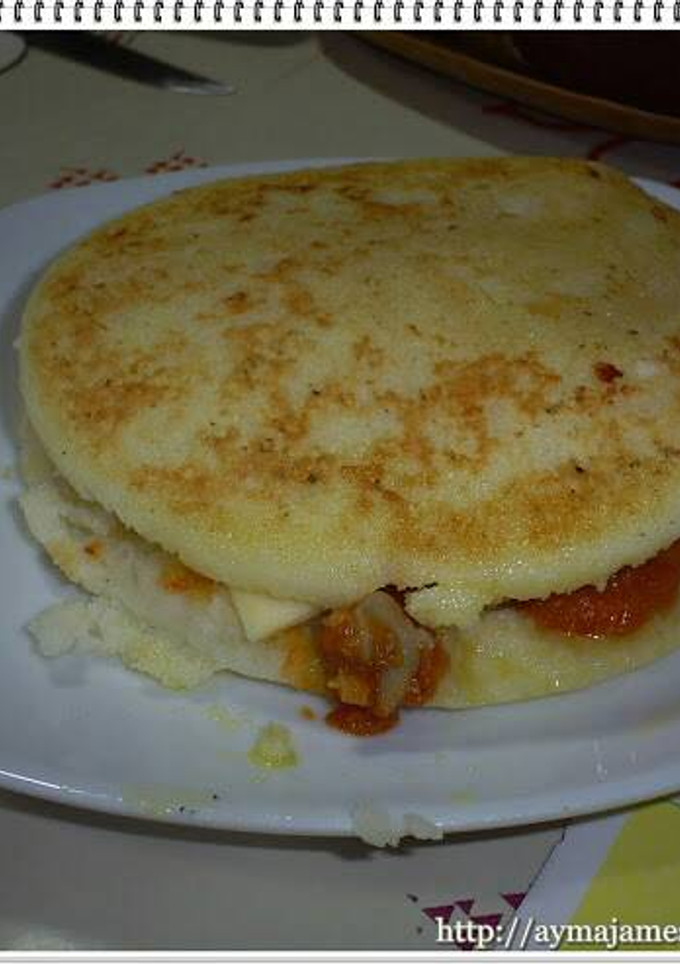 Una foto de Arepa