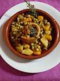 Cazuela de pescado arrollado
