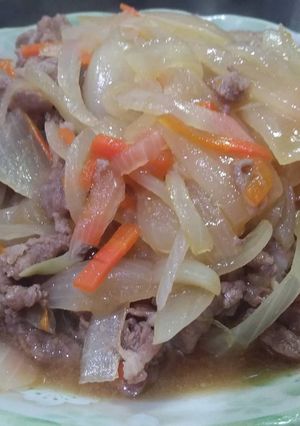洋蔥炒肉片 的食譜成品照片