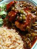 Pork Ribs with Red Chile Sauce and Nopales