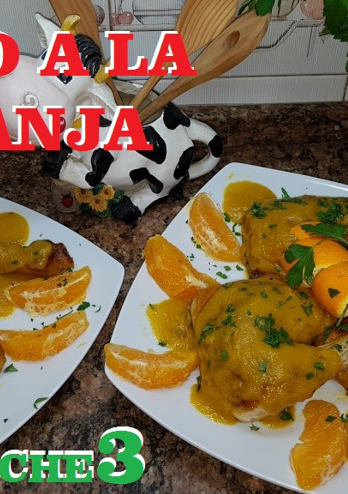 Una foto de Pollo a la naranja