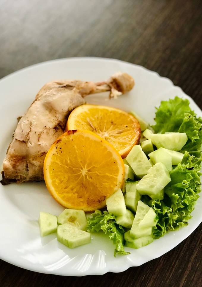 Куриное бедро в апельсиновом маринаде