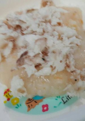 Foto resep Mpasi 9m: nasi tim wortel nila