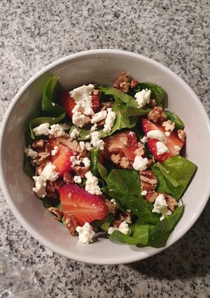 Una foto de Ensalada con fresas