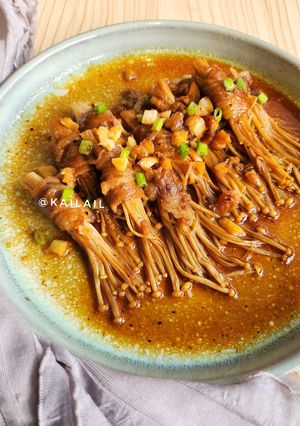Foto resep Beef Enoki Roll