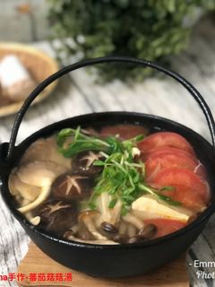 蕃茄菇菇湯 的食譜成品照片
