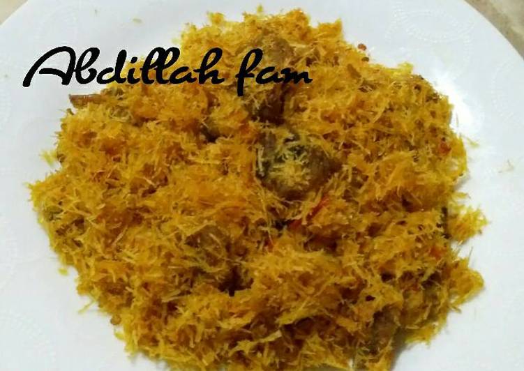 Dendeng ragi gurih ala Abdillah fam