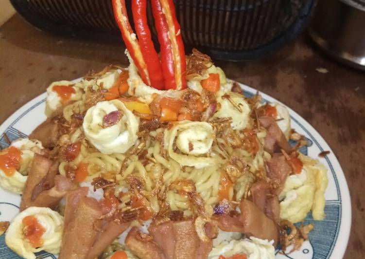 Cara Gampang Membuat Mie goreng ultah sederhana yang Lezat Sekali