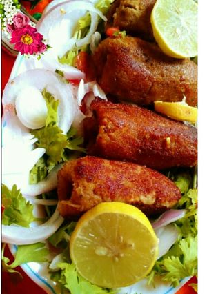 A picture of Gola kabab.