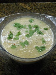 Una foto de Gazpacho de melón con yogur