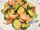 味噌雞胸肉炒小黃瓜