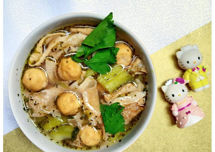 Resep Sup Pare Bakso Vegan Enak dan Antiribet