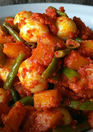 Foto resep Sambal Balado Kentang Telur Puyuh