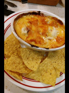 A picture of Lobster crab cheese dip.