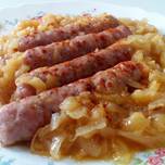 Sausages In Apple & Onion Sauce