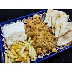 Mushroom Chicken platter A picture of Mushroom Chicken platter.
