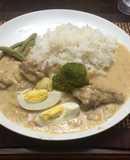 Crema de Gallina y Arroz Blanco