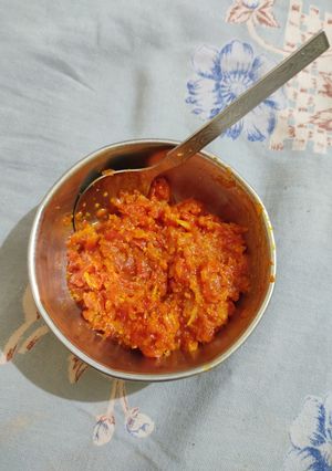 A picture of Gajar ka Halwa (Carrot Halwa).