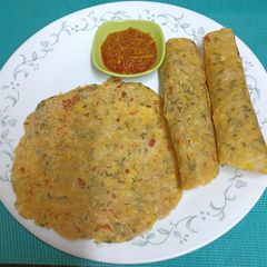 A picture of Sweet Corn Rotis (Indian Sweet Corn Rotis).