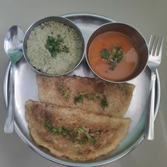 Rava Dosa A picture of Rava Dosa.
