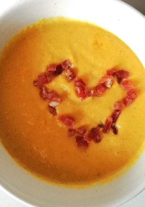 Una foto de Crema de calabaza