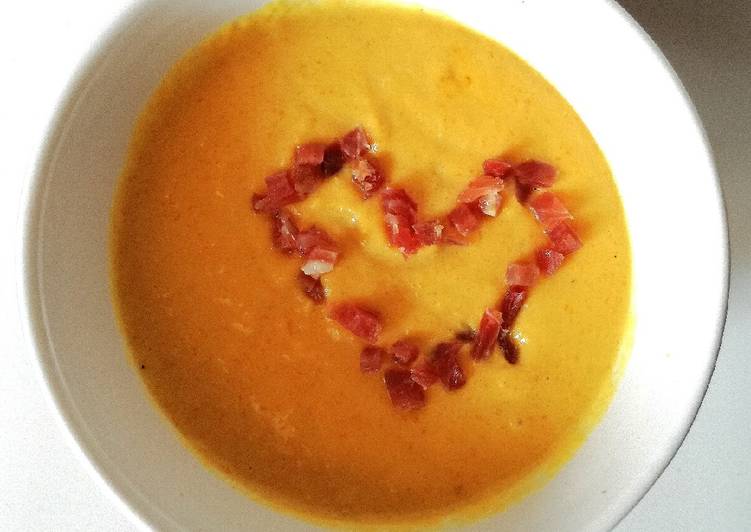 Crema de calabaza y curry en Mycook