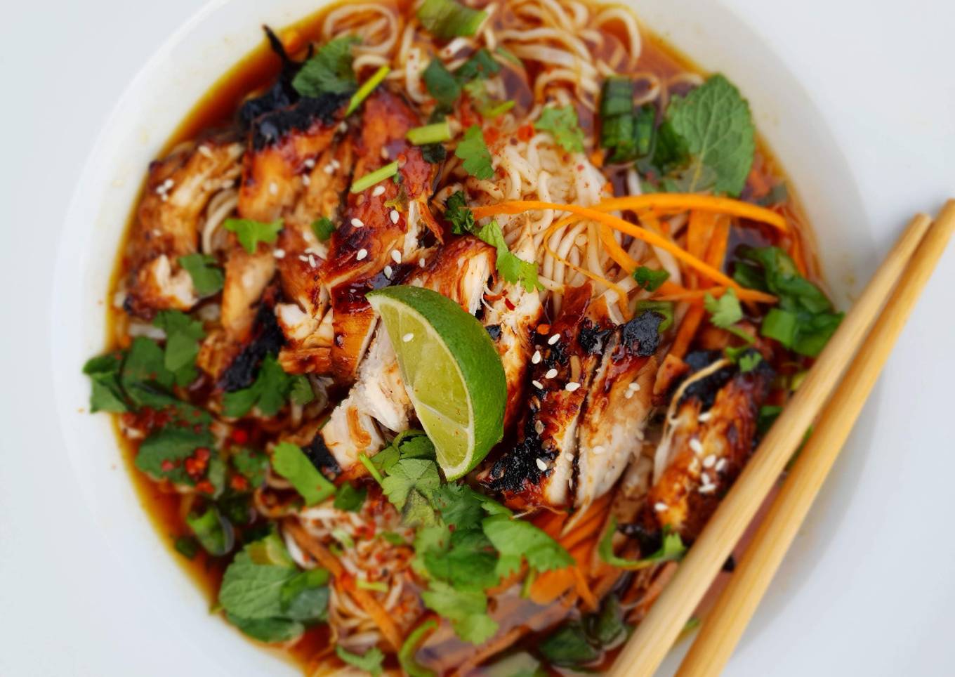 Teriyaki Chicken Noodle Soup