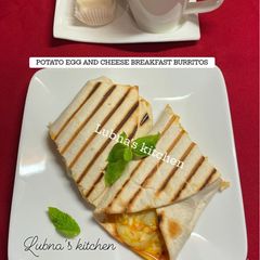 POTATO EGG AND CHEESE BREAKFAST BURRITOS: A picture of POTATO EGG AND CHEESE BREAKFAST BURRITOS:.