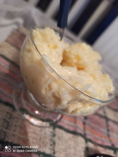 Una foto de Arroz con leche cremoso