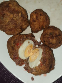 Scotch eggs ainihin hoton girkin