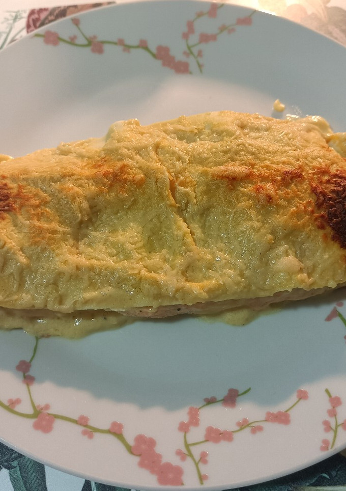 Una foto de Lasaña de salmón