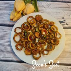 A picture of Air Fryer Bitter Gourd Rings.