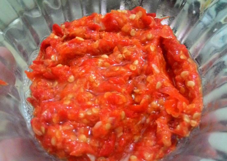 Resep Sambal Korek (rebus), Sempurna