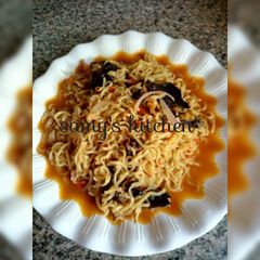 A picture of My noodles with dry fish repice by samy,s kitchen.