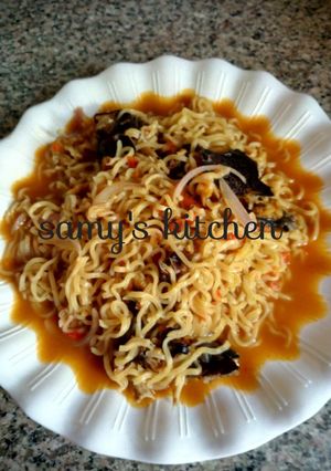 A picture of My noodles with dry fish repice by samy,s kitchen.