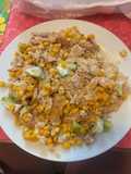 Insalata di Riso e Pollo Sfilacciato Stile ‘Con Salad’