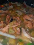 Tetelan salmon kuah asam
