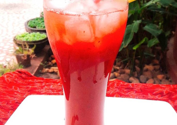 Easiest Way to Prepare Quick Cherry Red Plums and Apple Mojito