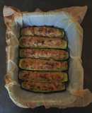 Zucchine ripiene di prosciutto cotto e parmigiano reggiano
