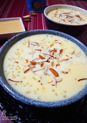 A picture of Sabudana Kheer.